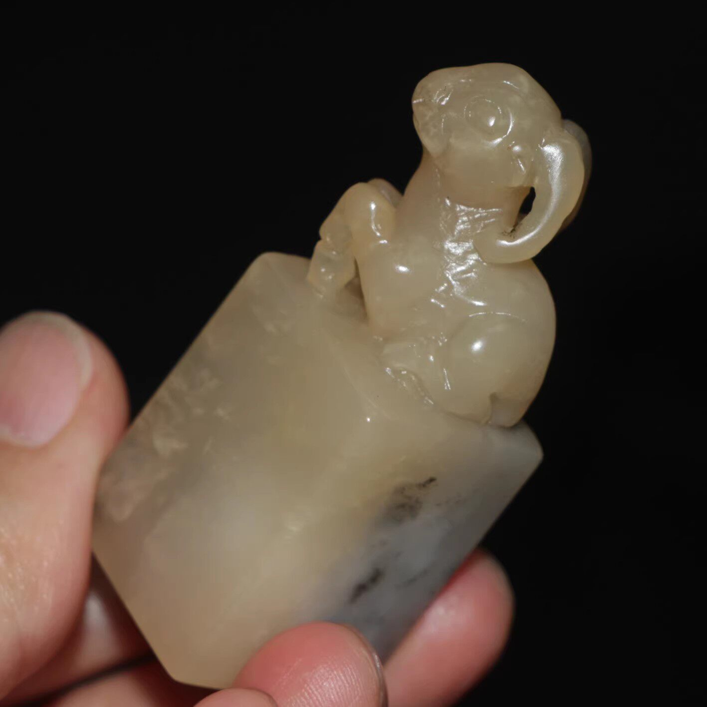 寿山石水坑冻印章正章姓名随形闲章水墨色今古堂上新篆刻印章定制