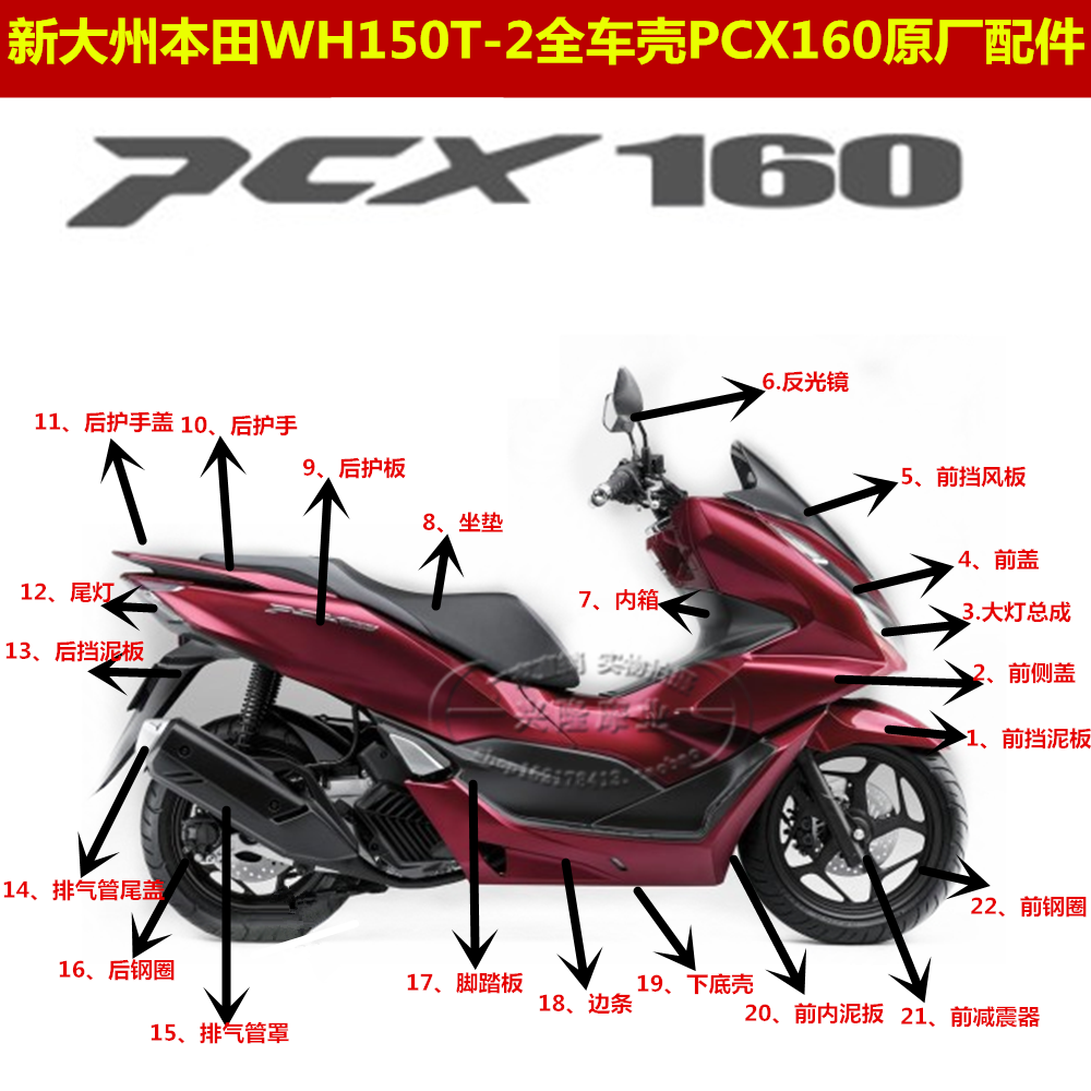 新大州本田PCX160外壳原厂正品