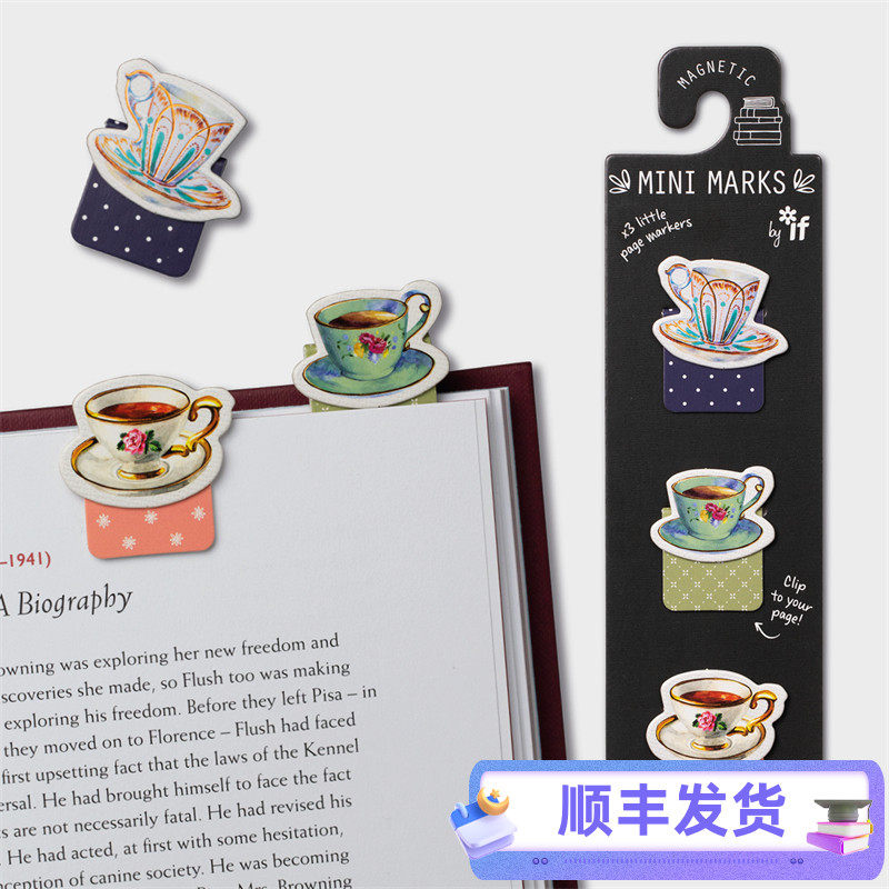 磁吸主题书签英国IF文创英辅迷你创意可爱动物便签小学生礼物纸质