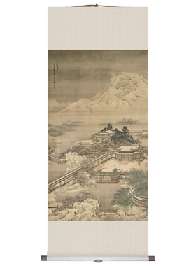 北京故宫博物院藏 梁园飞雪图 取暖挂画 艺术客厅装饰画创意礼物