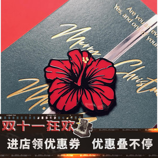 same杰克 快乐电影文创圣诞精致礼品 扶桑花胸针徽章 战场上
