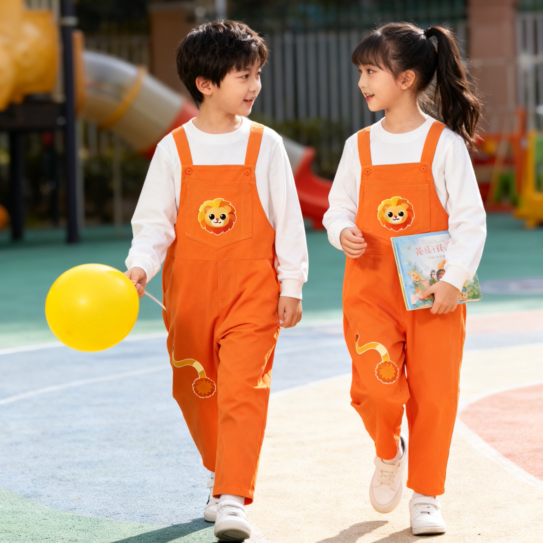 儿童背带裤狮子王表演服讲故事