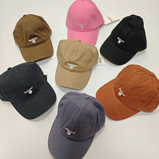 刺绣男女四季 刘雯同款 水洗棉棒球帽多色可调节 barbour 美国代购