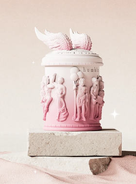 Humble香薰蜡烛姜饼人羽栖室内小众高级香氛造型摆件38妇女节礼物