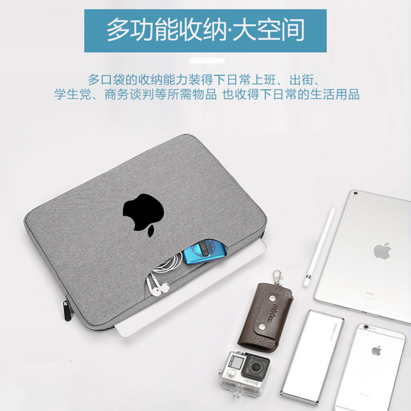 适用苹果MacBook Air 13.6英寸电脑包M4 M3笔记本Pro16/14手防水提包13.3英寸