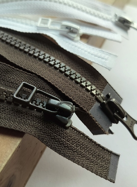 ykk树脂双头拉链白（501）棕咖(157)76cm 棉服羽绒服拉锁满29包邮