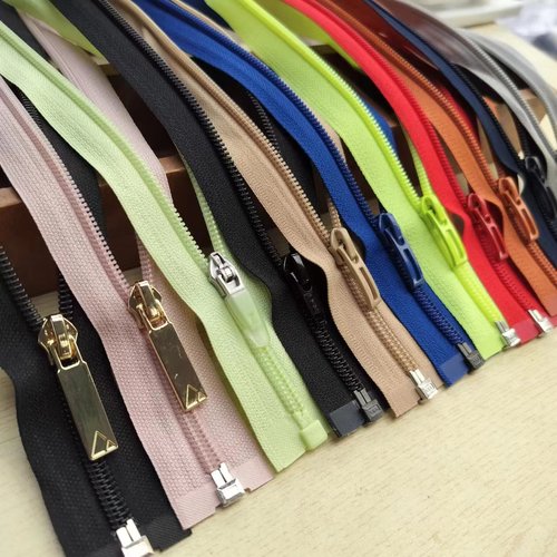 长款5号尼龙拉链长款单开