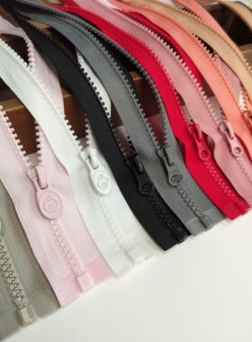 华联/kee/cmz 5号树脂单头开尾拉链 儿童外套拉锁 满29包邮