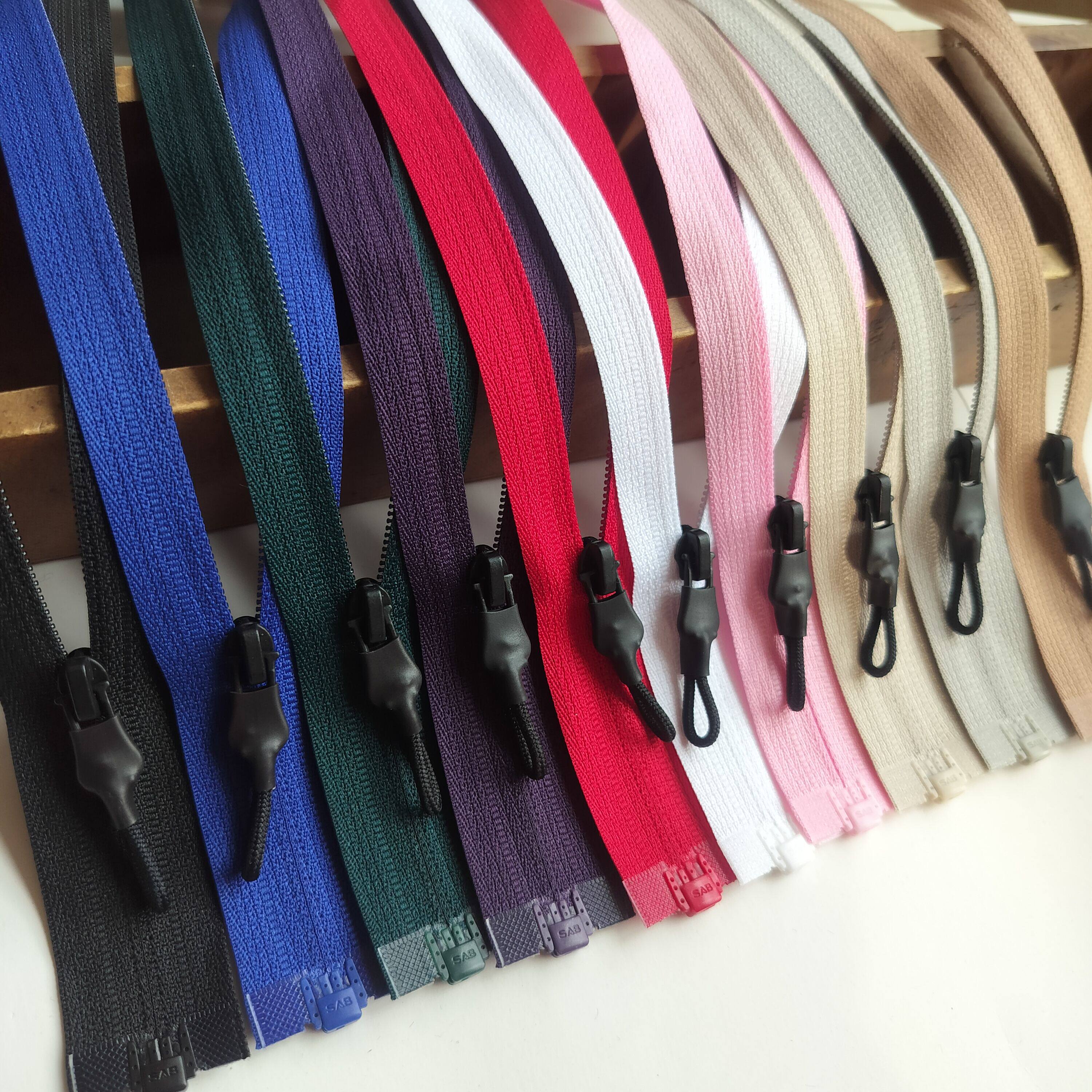 SAB3号尼龙反装拉链  单头开尾防晒服轻薄羽绒服拉锁 满29包邮