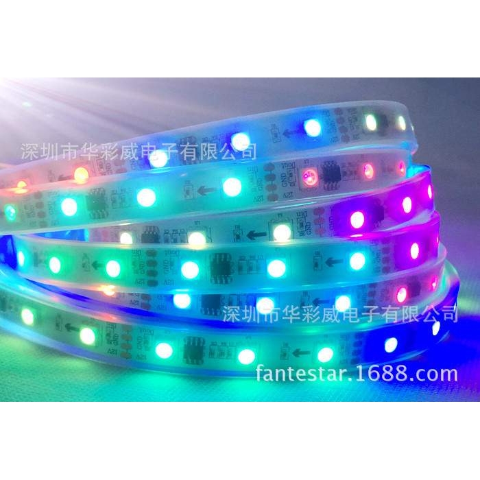 科幻WS2811 12V 48灯16段幻彩灯条 LED全彩柔软灯带