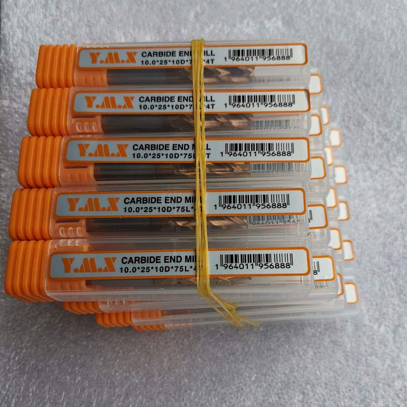 硬质合金铣刀YMX钨钢铣刀HRC55度/60度钨钢铣刀 不锈钢铣刀D10x75