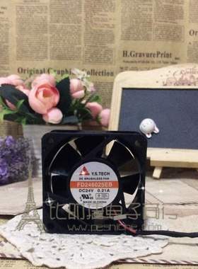 元山Y.S.TECH FD246025EB 6025 24V 0.21A 6CM 电源 器 风扇