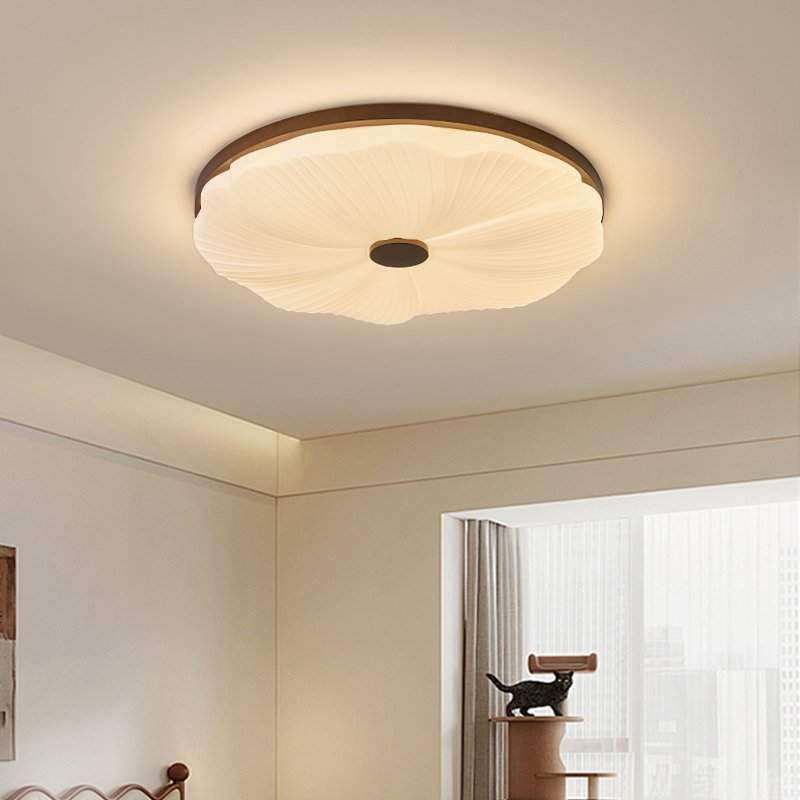 吸顶灯简约日式现代实木中古卧室餐厅房间阳台过道大气复古吸顶灯