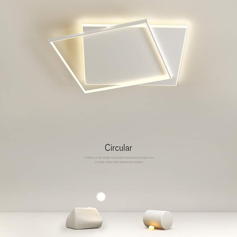 几何led吸顶灯温馨浪漫房间卧室灯个性创意书房简约现代北欧灯具