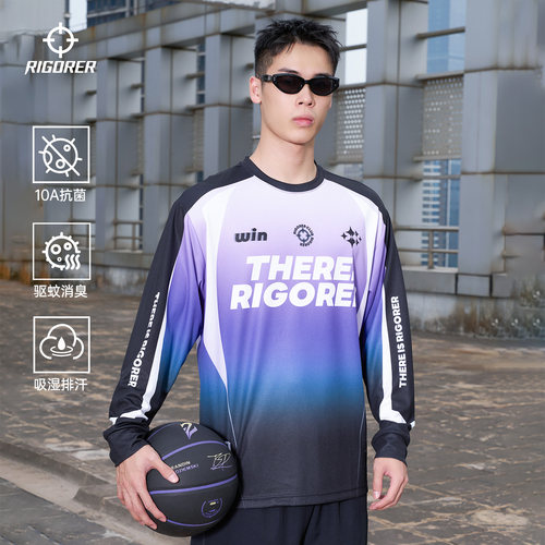 准者吸湿排汗抗菌男士运动上衣