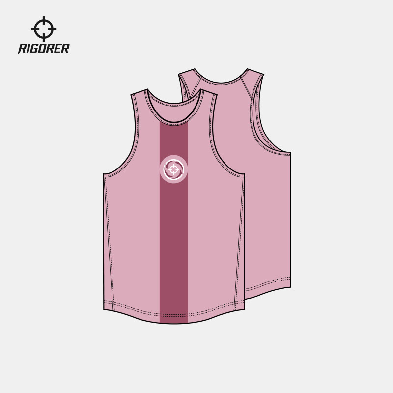 准者高端数码印篮球服男女多彩宽松无袖训练透气运动背心定制