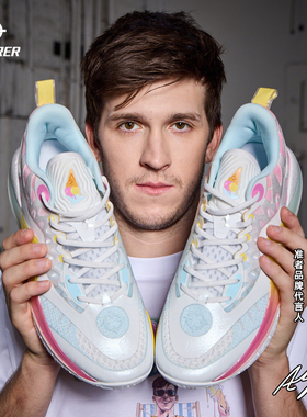 准者AR2HBK丨里夫斯二代缓震篮球鞋金色男薄底款专业运动鞋低帮鞋