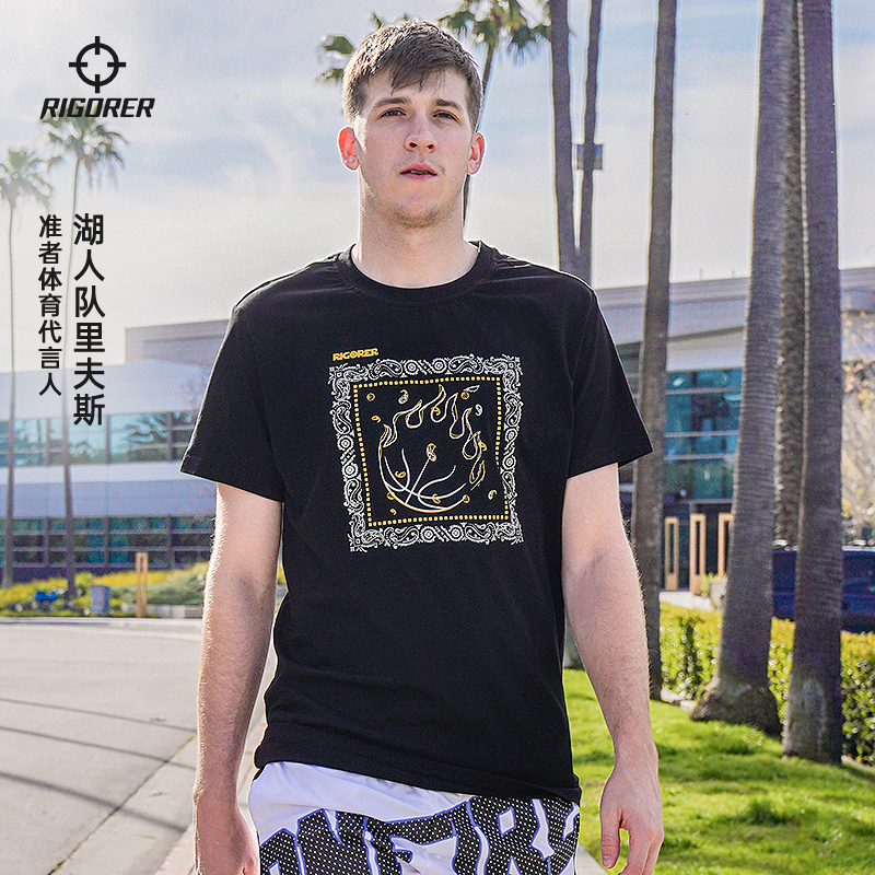 准者短袖里夫斯篮球透气运动T恤