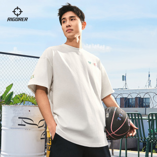 T恤男宽松休闲上衣潮流透气T恤 纯棉运动短袖 准者斗法上衣夏季 新款