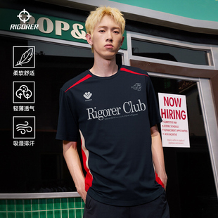 速干体能训练服赛车风潮流上衣 新款 准者投篮服运动短袖 T恤男夏季