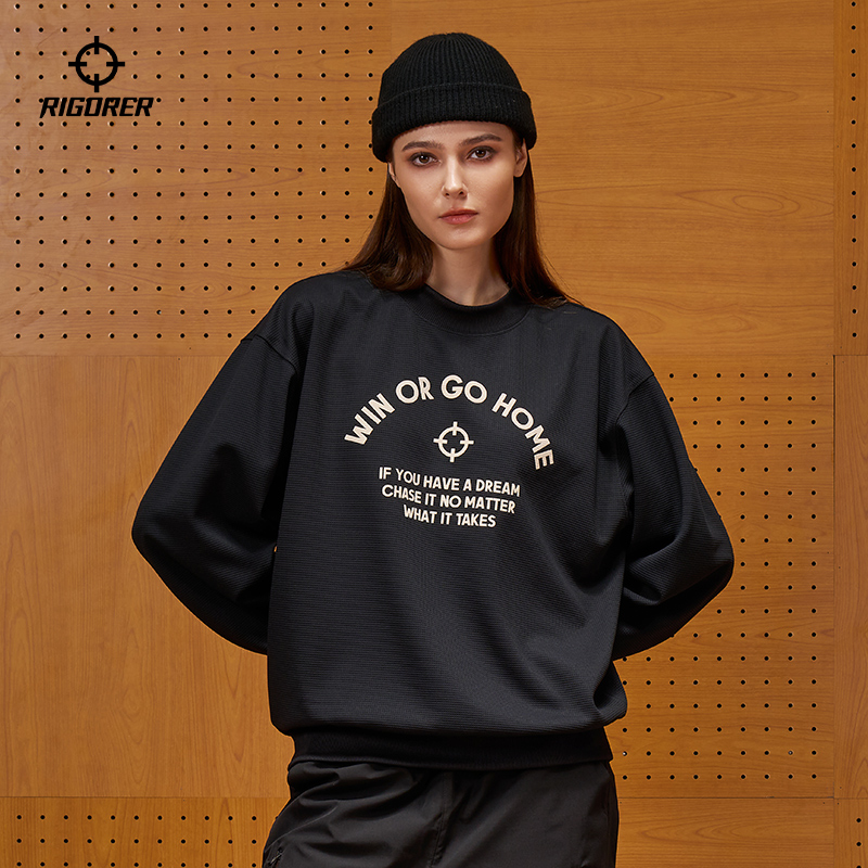 准者男圆领套头运动长袖卫衣