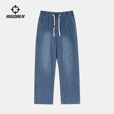 准者牛仔裤男修身运动