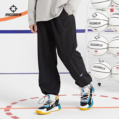 准者冰丝运动裤男束脚长裤