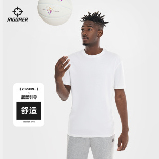 宽松跑步篮球训练白上衣半袖 新款 运动T恤男夏季 准者纯棉短袖