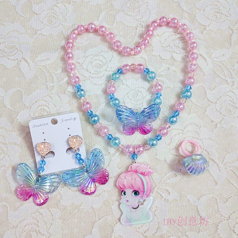 公主颈链女童手链儿童项链饰品
