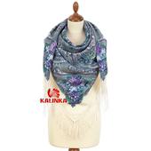 秋 夏日圆舞曲 新疆 羊毛 丝绸流苏大方巾民族风保暖 俄罗斯 披肩