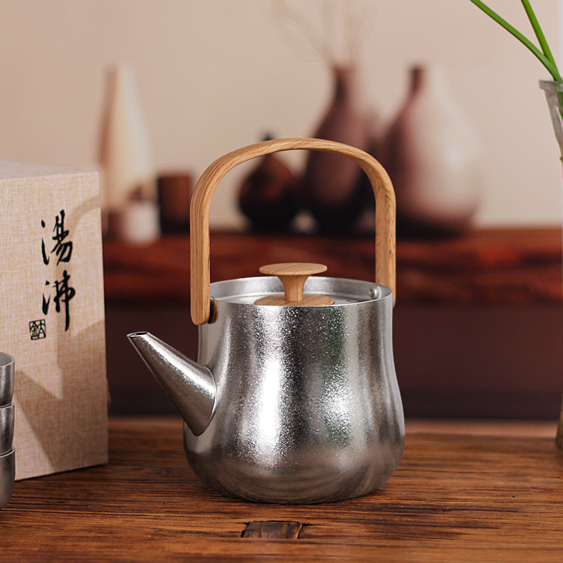 TIQ小清新纯钛结晶钛壶煮茶壶