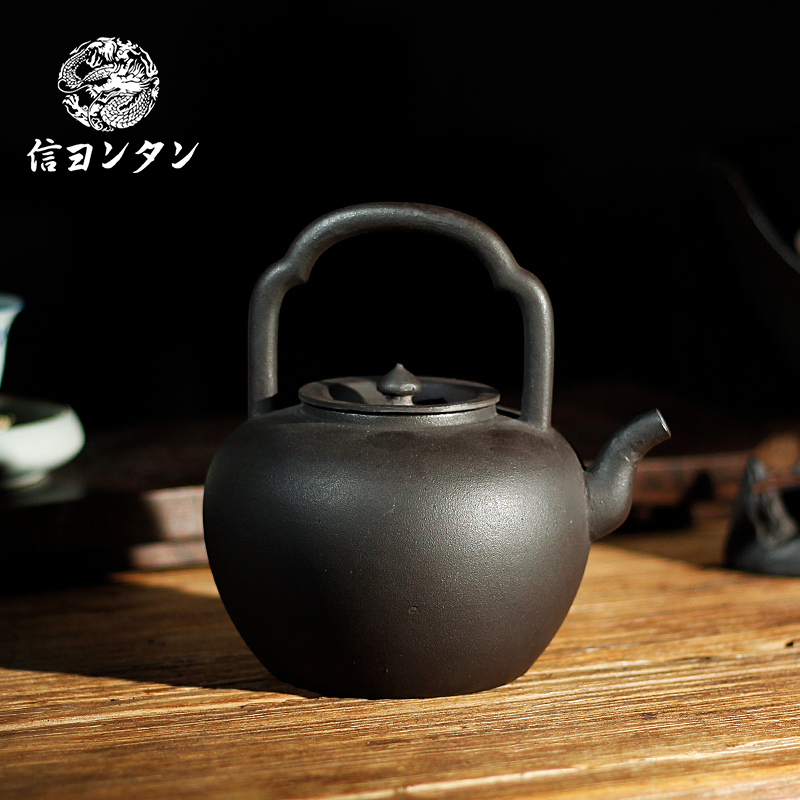 信龙堂复古砂铁纯手工铁壶失蜡法