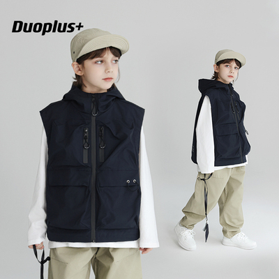 多加潮牌童装儿童机能马甲2025年春装新款宝宝外穿背心男童中大童