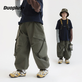 儿童机能工装 男童山系长裤 裤 新款 中大童 2026年春秋装 多加潮牌童装