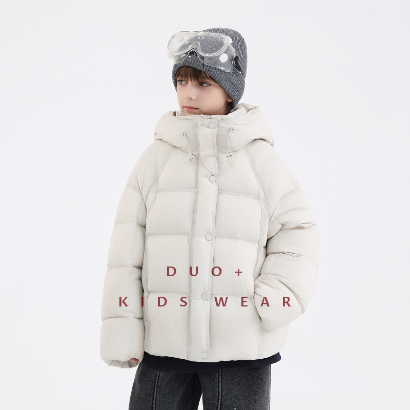 多加潮牌童装男童泡芙羽绒服冬装新款儿童保暖90白鸭绒软糯时髦