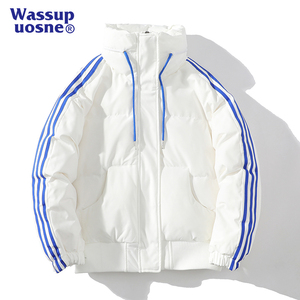 WASSUP羽绒服男冬季国潮牌立领加厚韩版外套冬宽松保暖防寒白鸭绒