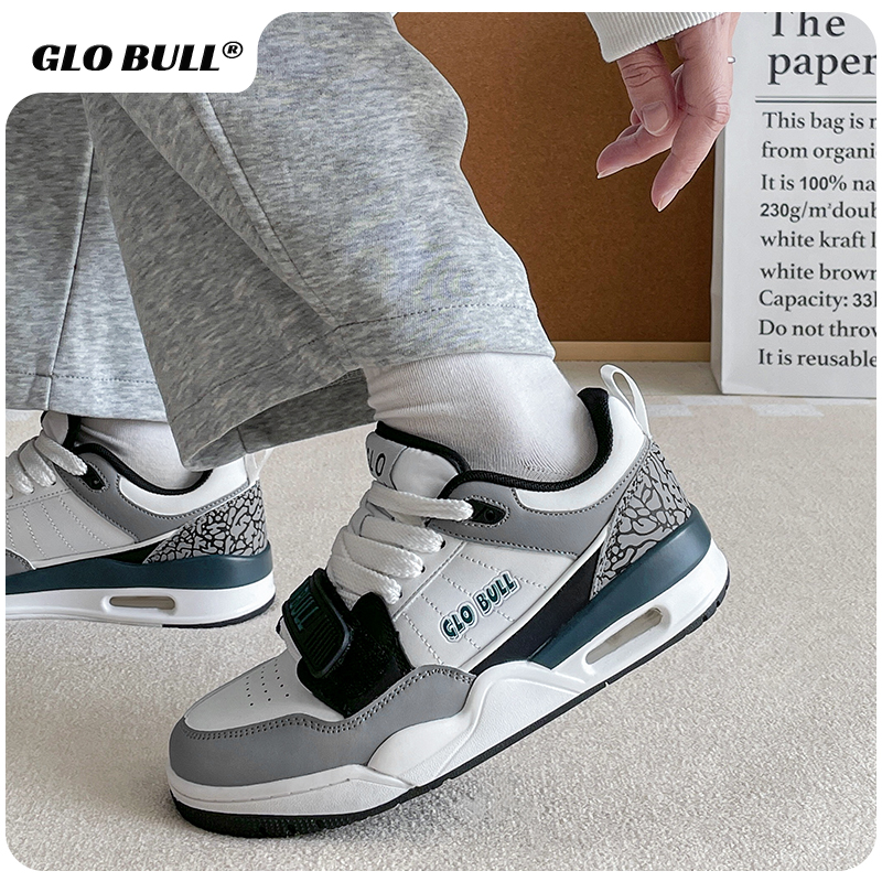 GLO BULL百搭小众运动鞋女款春秋厚底增高休闲百搭中帮板鞋情侣款
