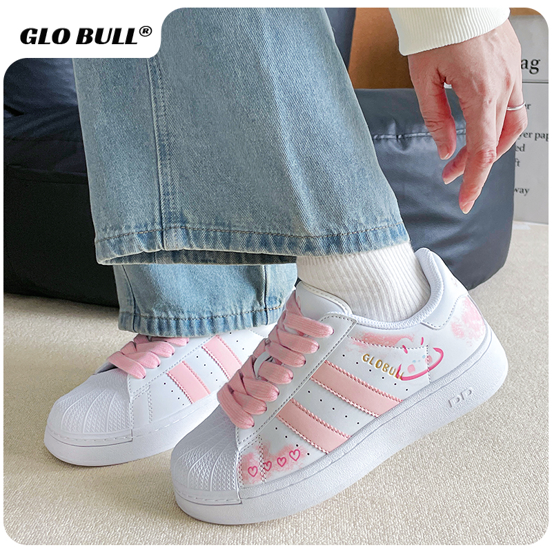 GLO BULL厚底增高原创面包鞋女2025新款春秋潮流休闲鞋子运功板鞋