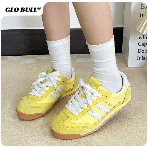 GLO BULL德训鞋男女情侣款2025新款春秋原创潮流休闲平底时尚板鞋