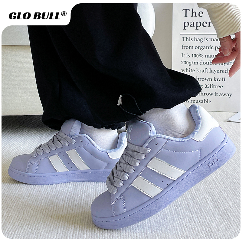 GLO BULL紫色鞋2025春秋新款面包鞋女爆款休闲软底板鞋情侣百搭鞋