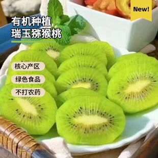有机种植瑞玉猕猴桃硬果即食产地直发绿色认证不打农药