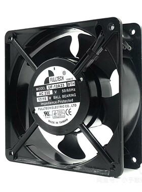 全新台湾福佑FULLTECH UF12A23BTH/BWH 230V机柜电箱散热风扇