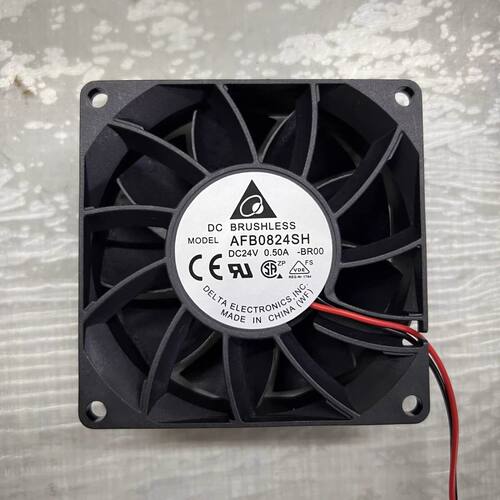 台达AFB0824SH 24V 0.50A 8025 双滚珠 增压高转速大风量散热风扇