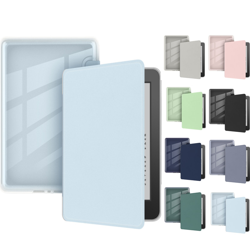 适用kindle保护套paperwhite 5代 6代 7代保护套958电子书休眠唤醒皮套paperwhite5/6/7th KPW123透明保护壳