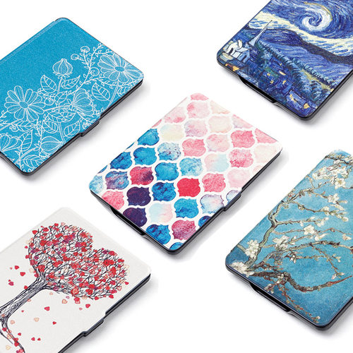 适用kindle Paperwhite5彩绘保护套paperwhite11代智能休眠保护壳KPW5 2021年签名版M2L3EK Signature 6.8寸