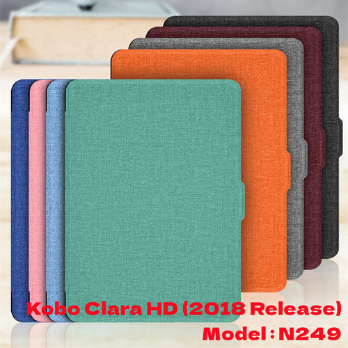 适用于乐天kobo clara HD 2018年版型号N249保护套6寸电纸书休眠唤醒皮套日版平板电脑外壳防摔手持保护套壳