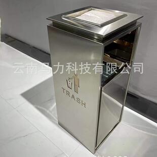 厂家供货人仔桶垃圾桶公园商场室外小区脚踏单桶不锈钢垃圾桶