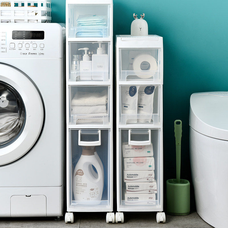 卫生间置物架抽屉式洗手间落地多层夹缝收纳架窄家用厕所缝隙边柜,家庭/个人清洁工具,浴室角架/置物架,淘宝优惠券,粉丝福利购,淘宝优惠卷