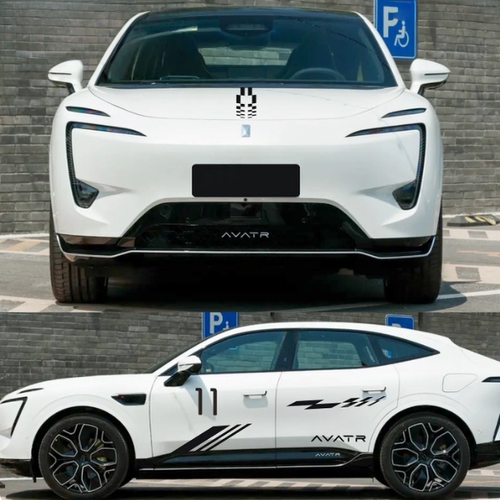 适用于阿维塔11车贴拉花AVATR 11改装车身引擎盖车门装饰彩条贴纸