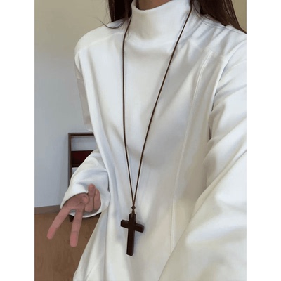 冬季男款美式痞帅德绒半高领上衣